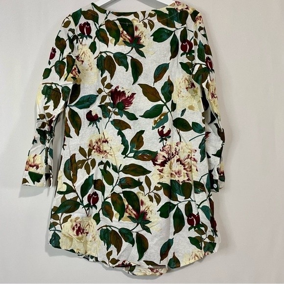 Cellabie Women’s Floral Print Roll-Tab Sleeve Shift Dress Beige Rose NWT - Picture 9 of 9